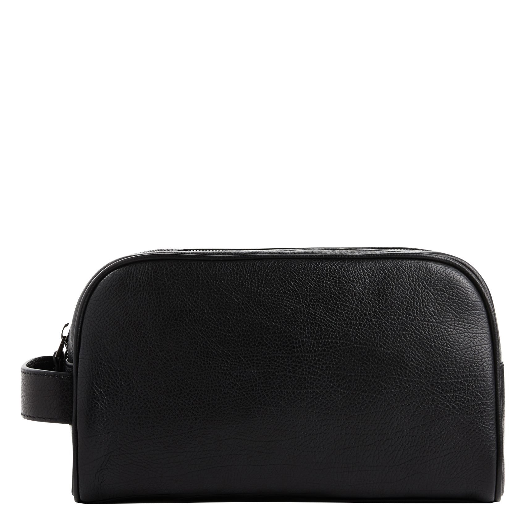 Trousse de toilette en cuir | Noir