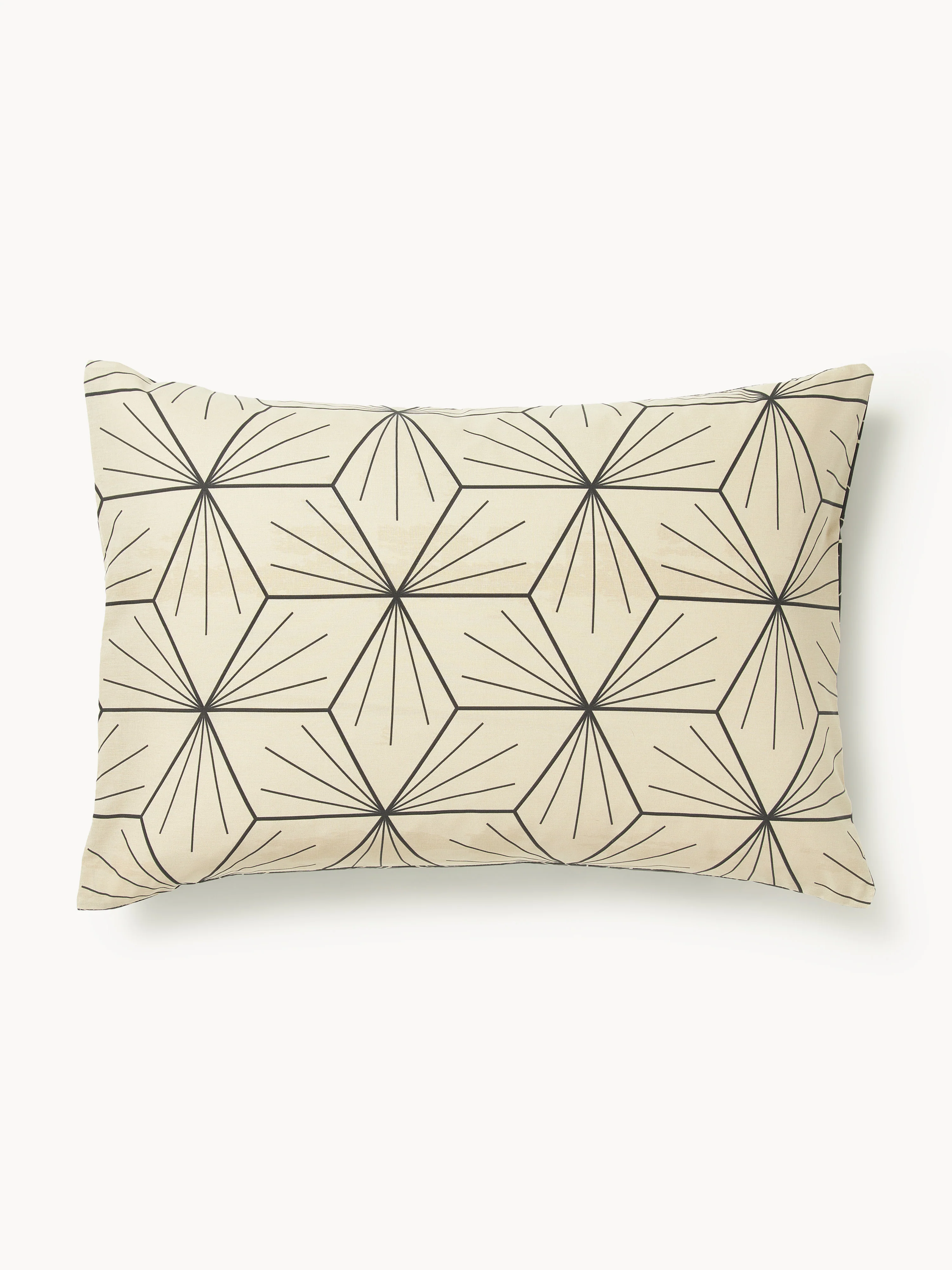 Omkeerbare kussenhoes Ilda met geometrische print