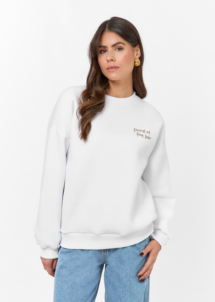 Lost on the slopes sweater wit