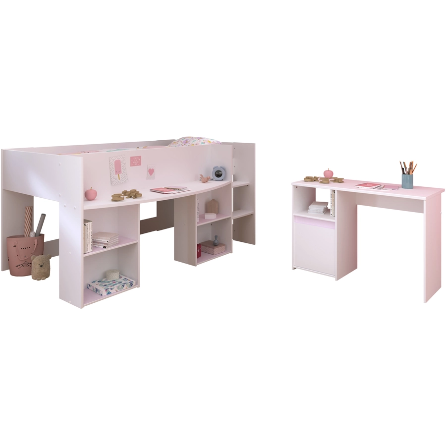 Parisot Kinderzimmer Set 2tlg Pirouette 17  Weiß Weiß