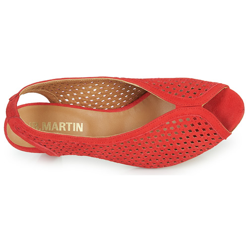 JB Martin - LUXE - CHEVRE VELOURS PERFO ROUGE