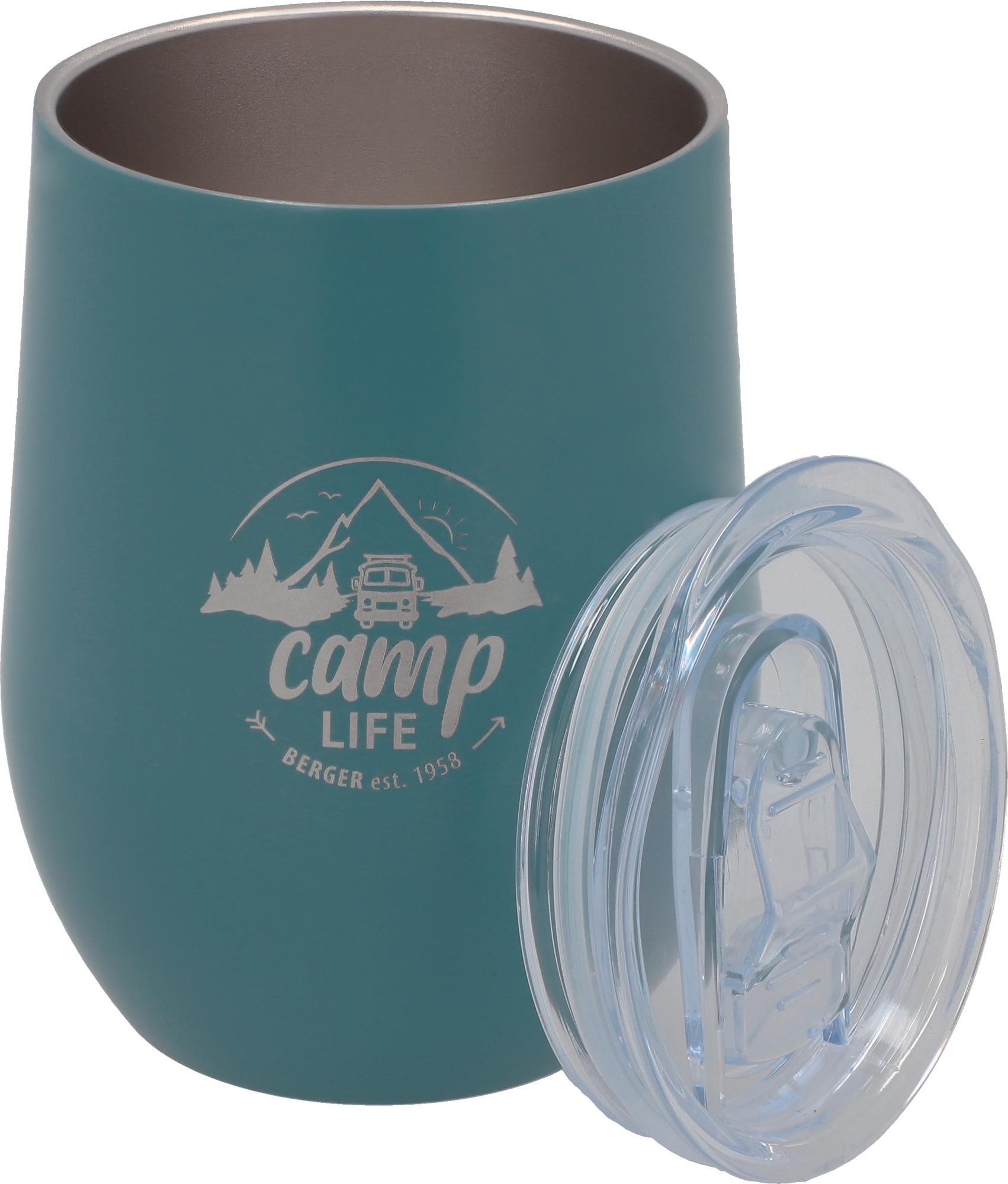 Camplife Edelstahl Thermo-Trinkbecher mit Deckel 360 ml blau