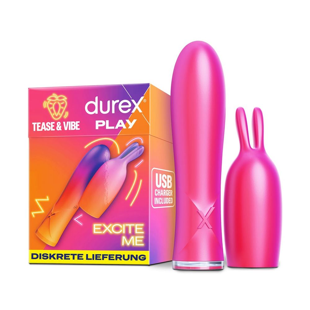 DUREX Play Tease & Vibe 2in1 Vibrator mit Teaser-Spitze Box 1 Stk