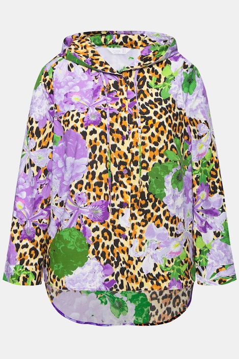 Bluse, Classic Fit, Kapuze, Langarm
