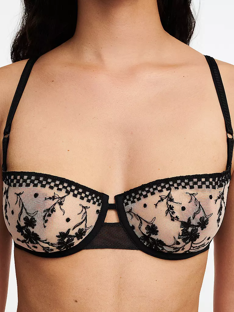 PASSIONATA BH mit Bügel BALCONEY SUZY beige dore schwarz  schwarz