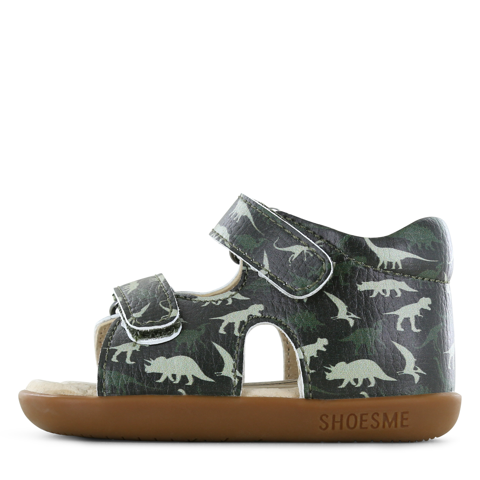 Shoesme groen sandaaltje met dinoprint Microfiber leer | Sale