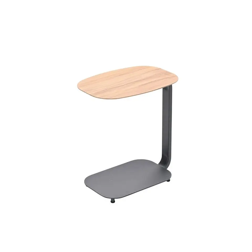 Lucca laptop tafel - 45x30xH51cm - carbon black - teaklook