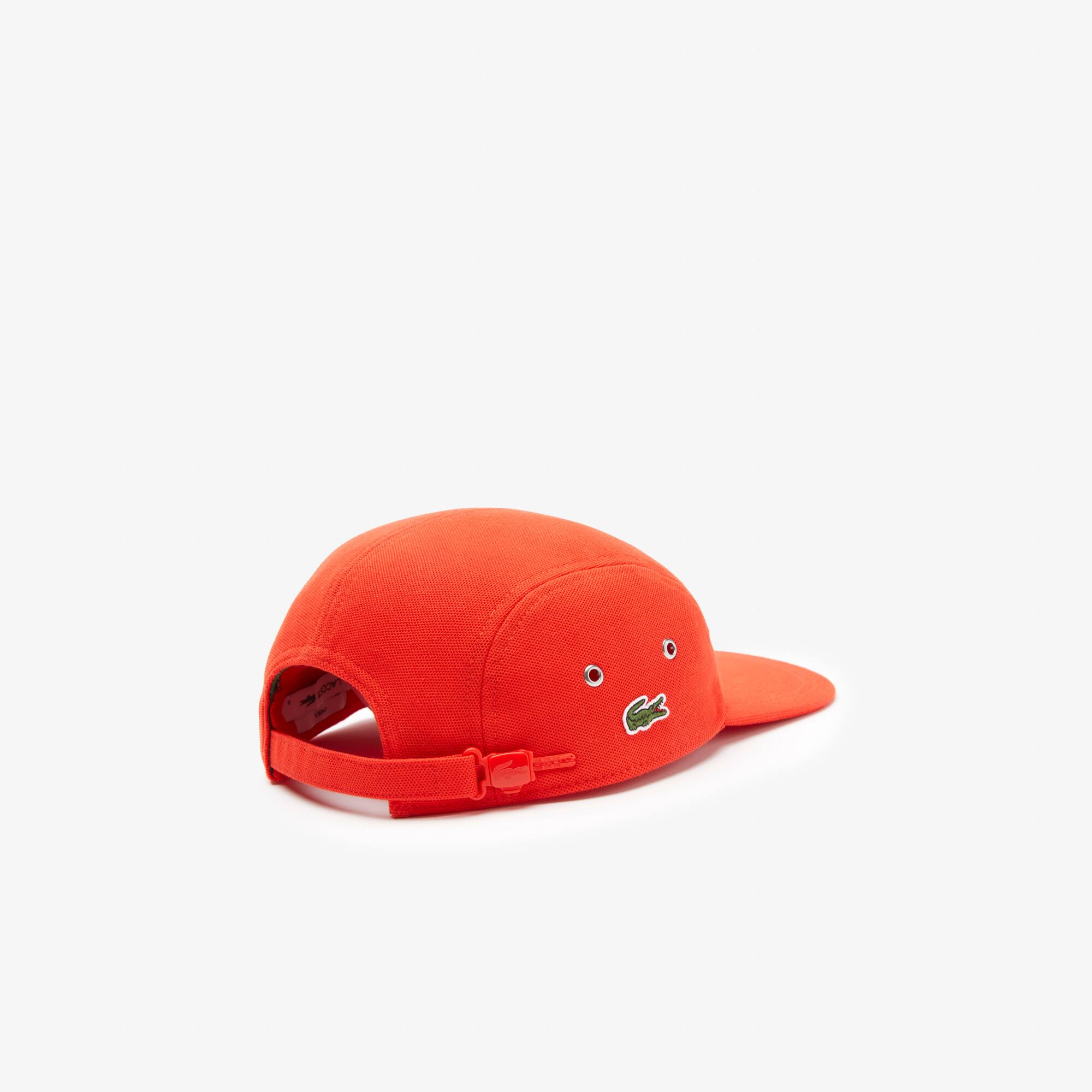 Casquette Girolle unisexe unie Lacoste en piqué de coton biologique Chapeaux & Casquettes - Rouge - Lacoste - Unisex