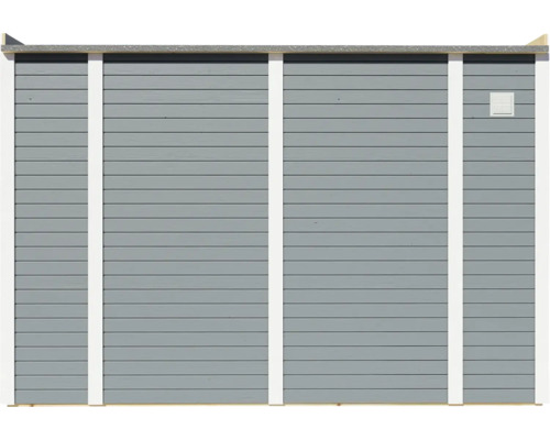 Cubo 3 tuinhuis met vloer, 337 x 240 cm, lichtgrijs