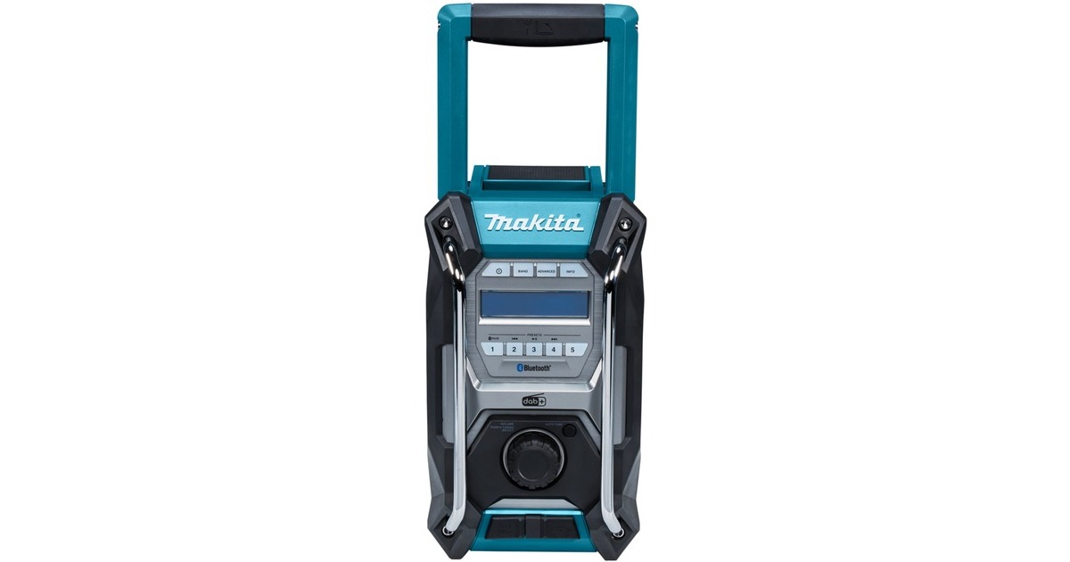 MakitaBouwradio FM DAB/DAB+ Bluetooth MR004GZ | 12V-40V max  (Blauw, In doos, accu's en lader niet inbegrepen)