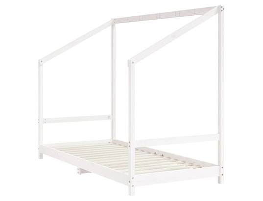 VIDAXL - Lit enfant Cadre de lit d'enfant blanc 2x(90x200) cm bois de pin massif