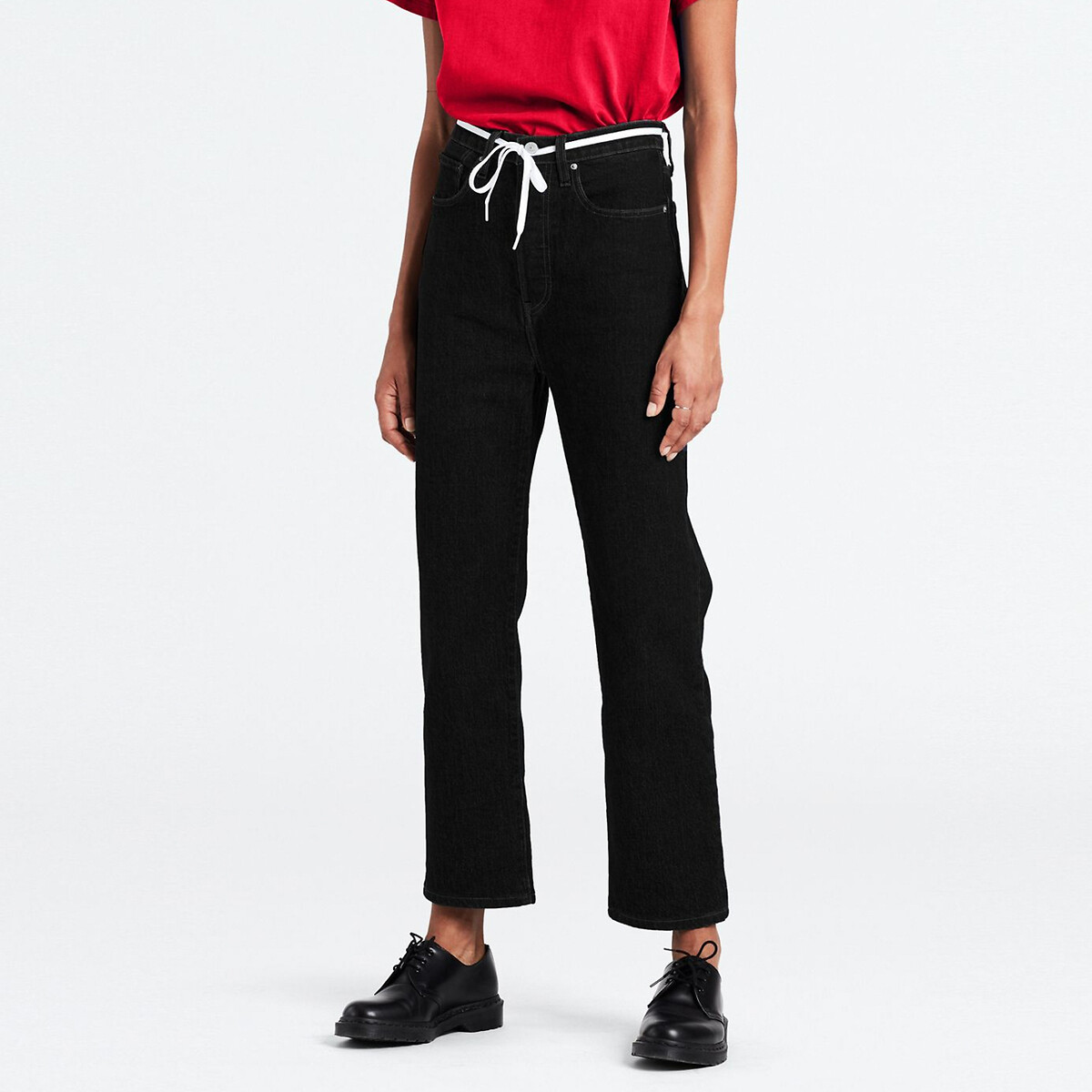 Calça jeans Levi's Ribcage reta até o tornozelo