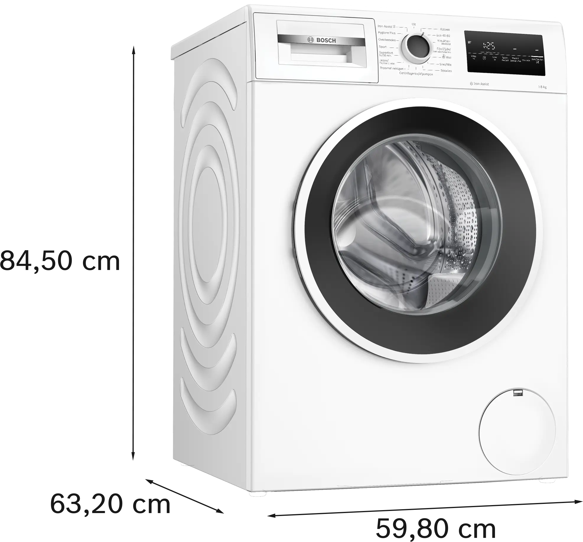Serie 4 Wasmachine, voorlader 8 kg max. 1400 rpm