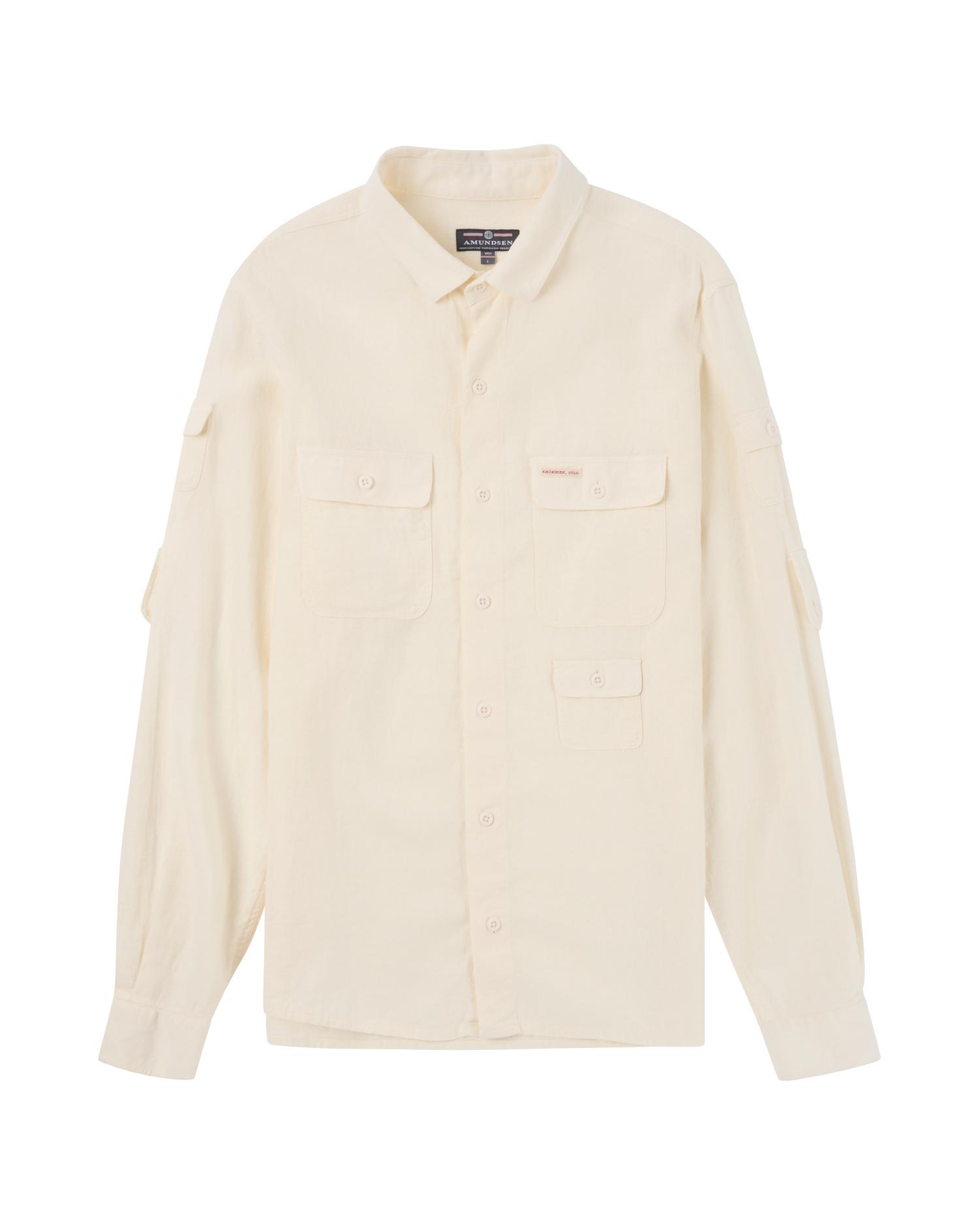 Amundsen Travellers Linen Shirt Womens White