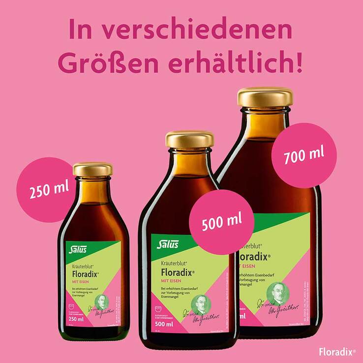 Floradix mit Eisen Lösung zum Einnehmen, 500 ml