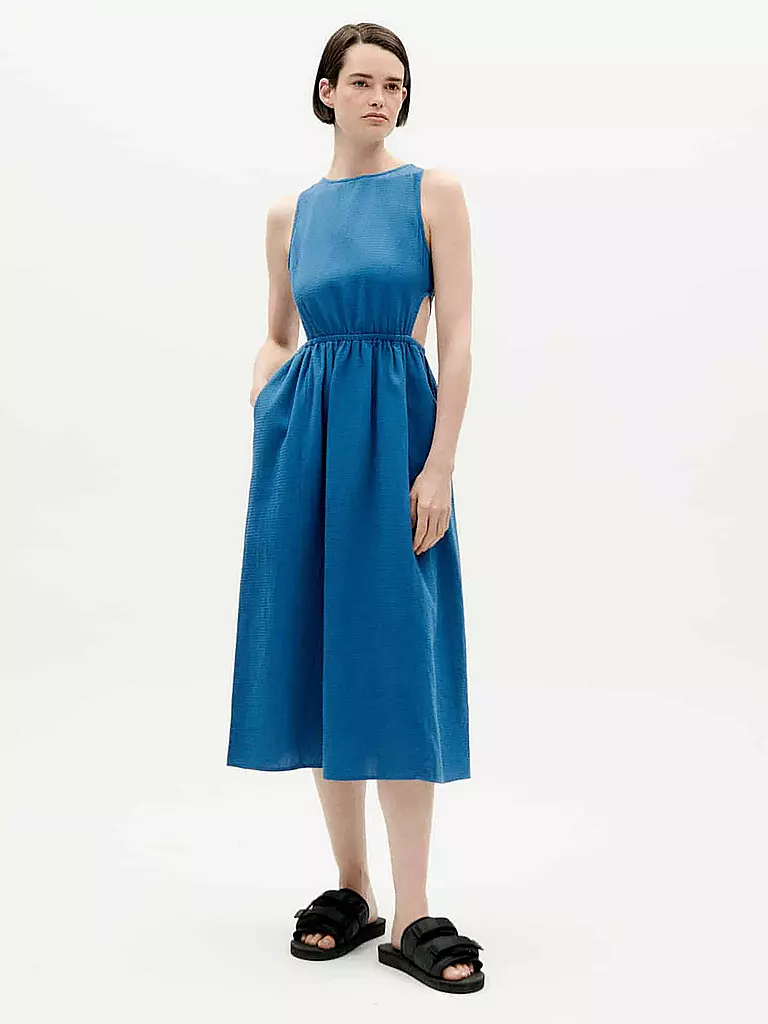 THINKING MU Midikleid KIN blau