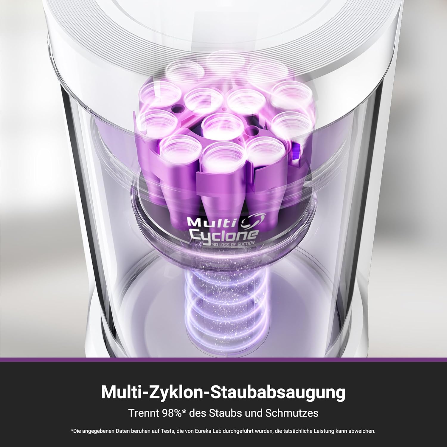 Eureka E20 Plus Saugroboter mit Absaugstation ohne Beutel, Staubsaugroboter 8000 Pa, Anti-Wickel, 180 Minuten Laufzeit, 3D Hindernisvermeidung, DuoDetect AI
