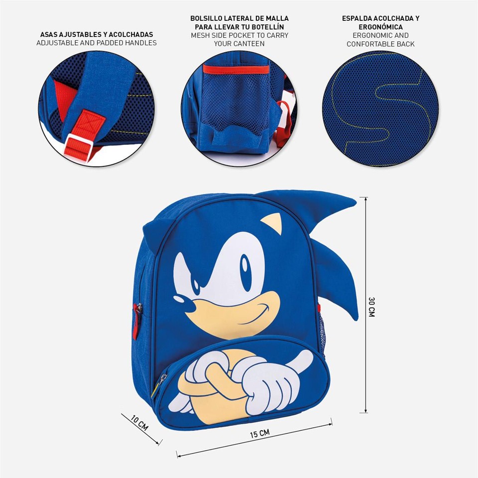 Cerda - Kids Backpack School - Sonic (2100004365)