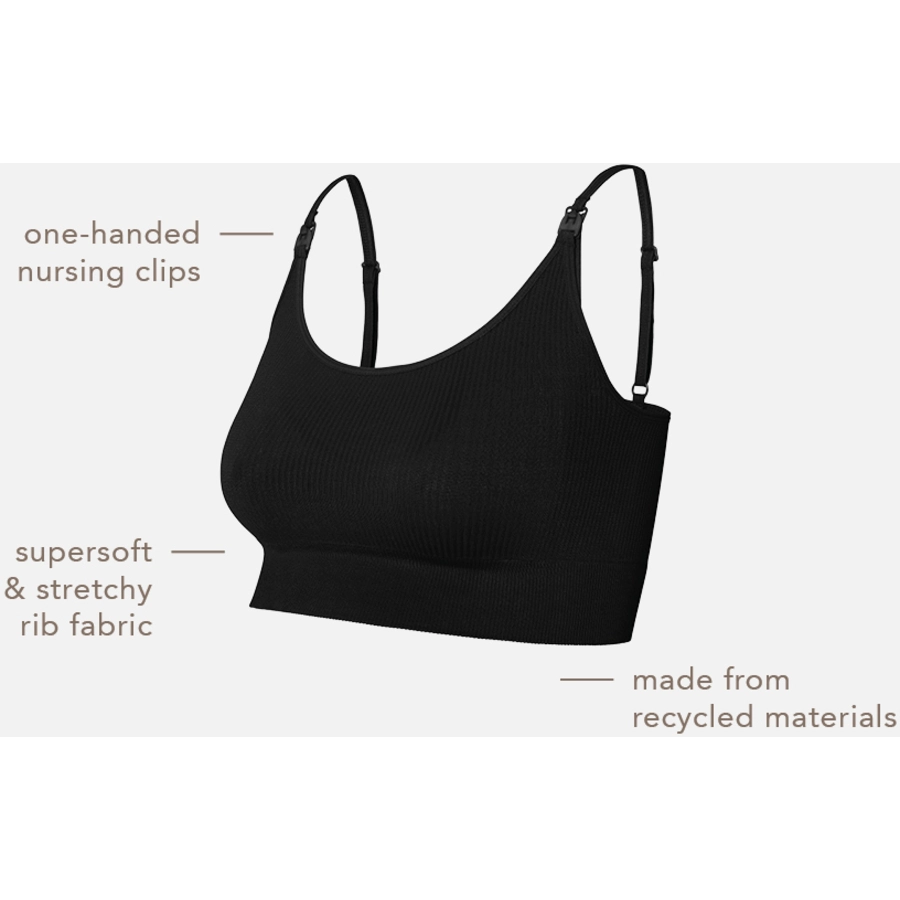 Noppies Unwattierte Still-BH Mira Black
