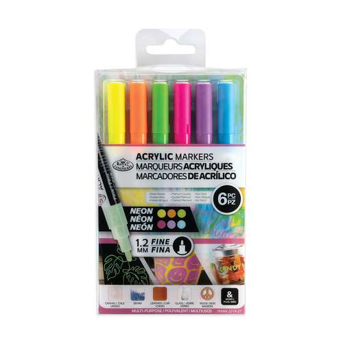 Royal & Langnickel® ACRYLIC MARKER – 6er Set