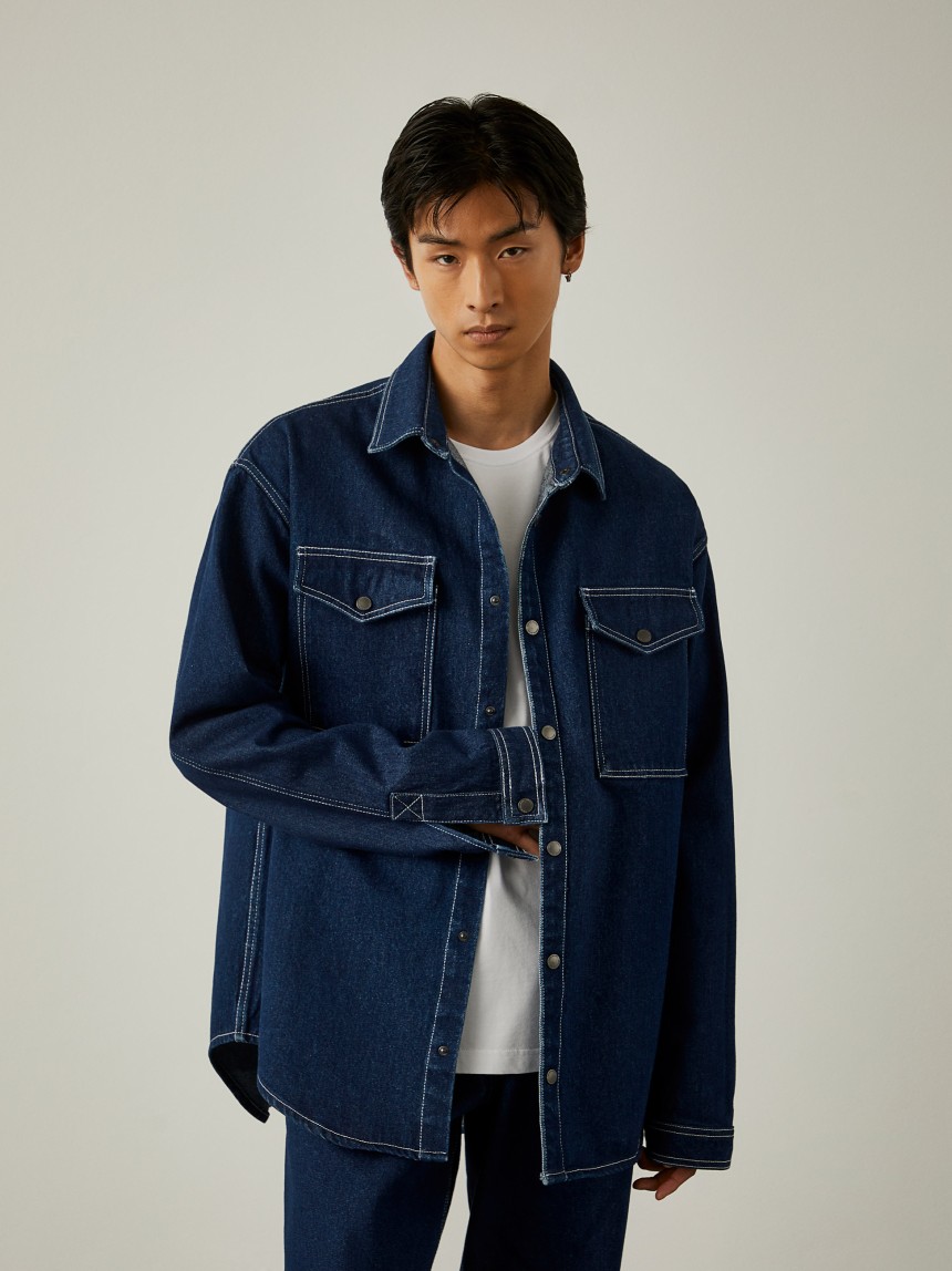 Overshirt denim Lion of Porches x Paatiff