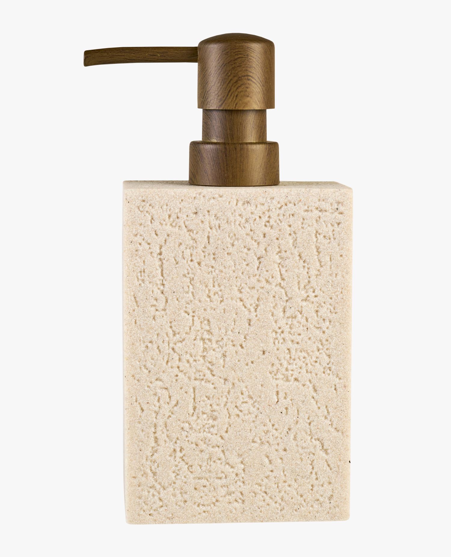 Såpedispenser sand - 8x5x18 cm