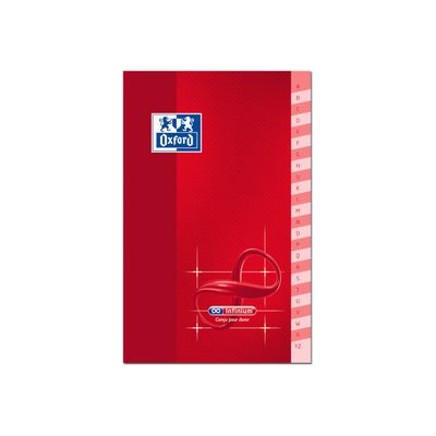 Oxford Infinium - Carnet 9 x 14 cm - 96 pages - petits carreaux (5x5 mm) - disponible dans différentes couleurs