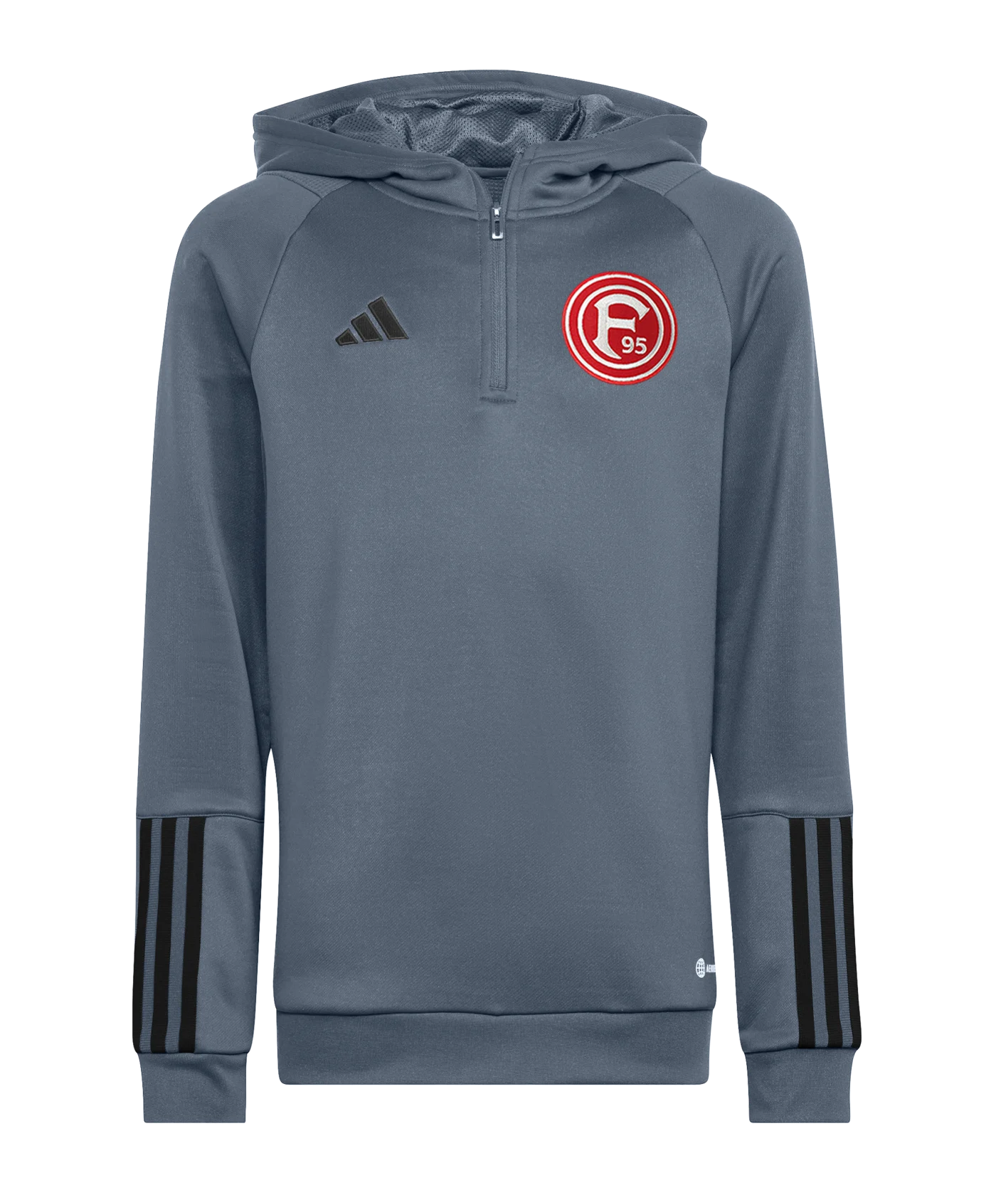 adidas Fortuna Düsseldorf Kapuzenjacke Kids Grau