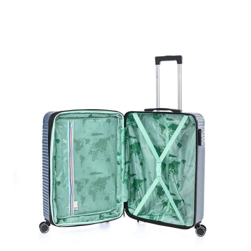 Lot de 3 valises rigides 337 Extensibles 55, 67 et 77 cm Marine