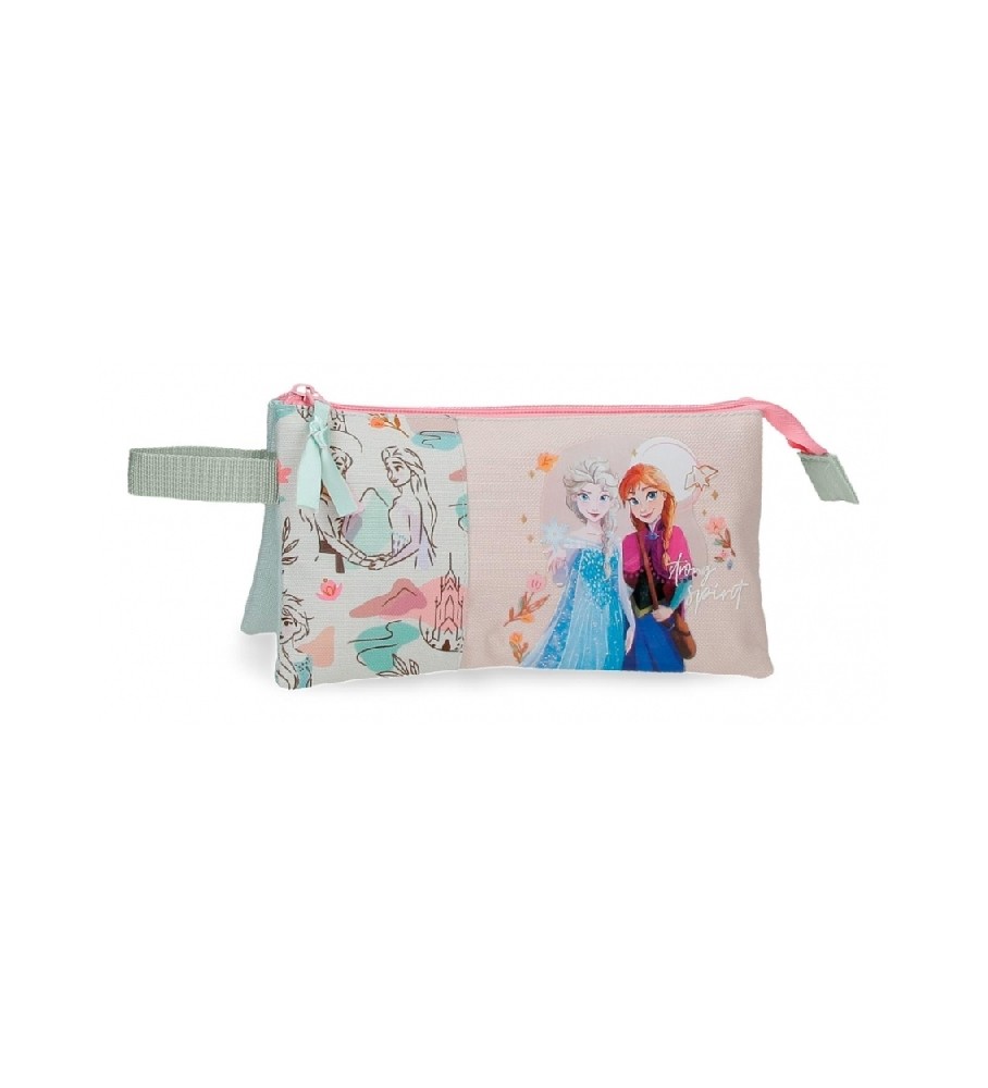Estojo para lápis Disney Frozen Strong Spirit com três compartimentos