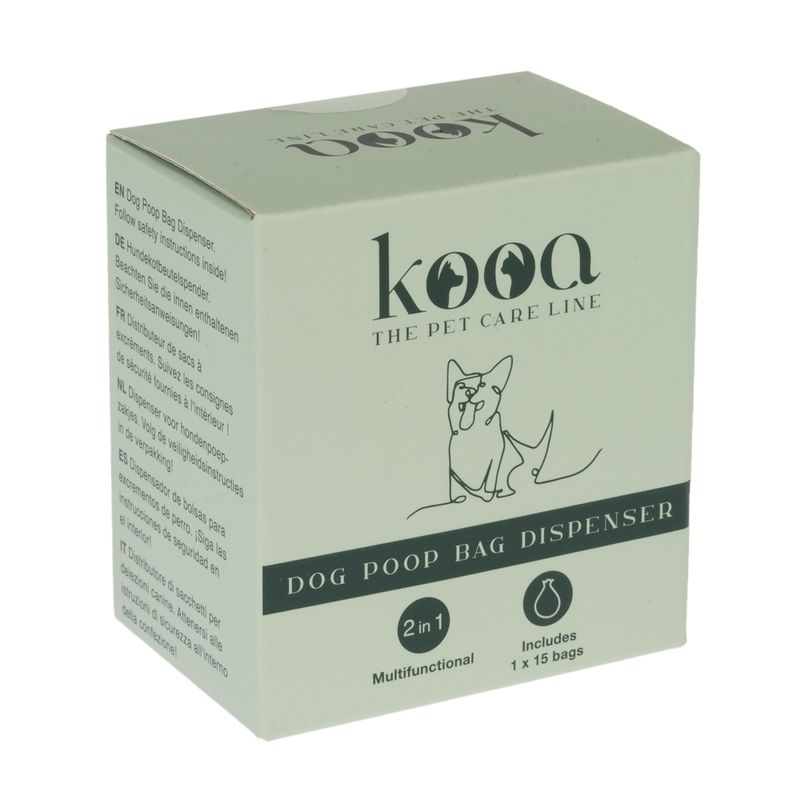 Distributeur de sacs à excréments kooa