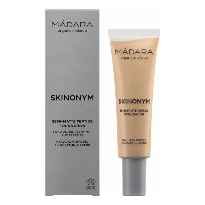 MÁDARA Fond de teint semi-mat aux peptides Skinonym - 30 ml | Sand