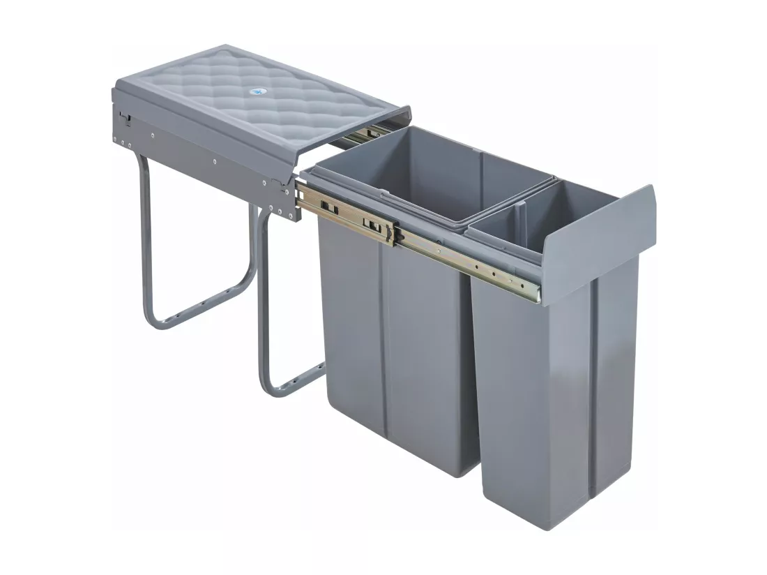 Poubelle encastrable froland 1 grise 48 x 34 x 42 cm 03_0008201