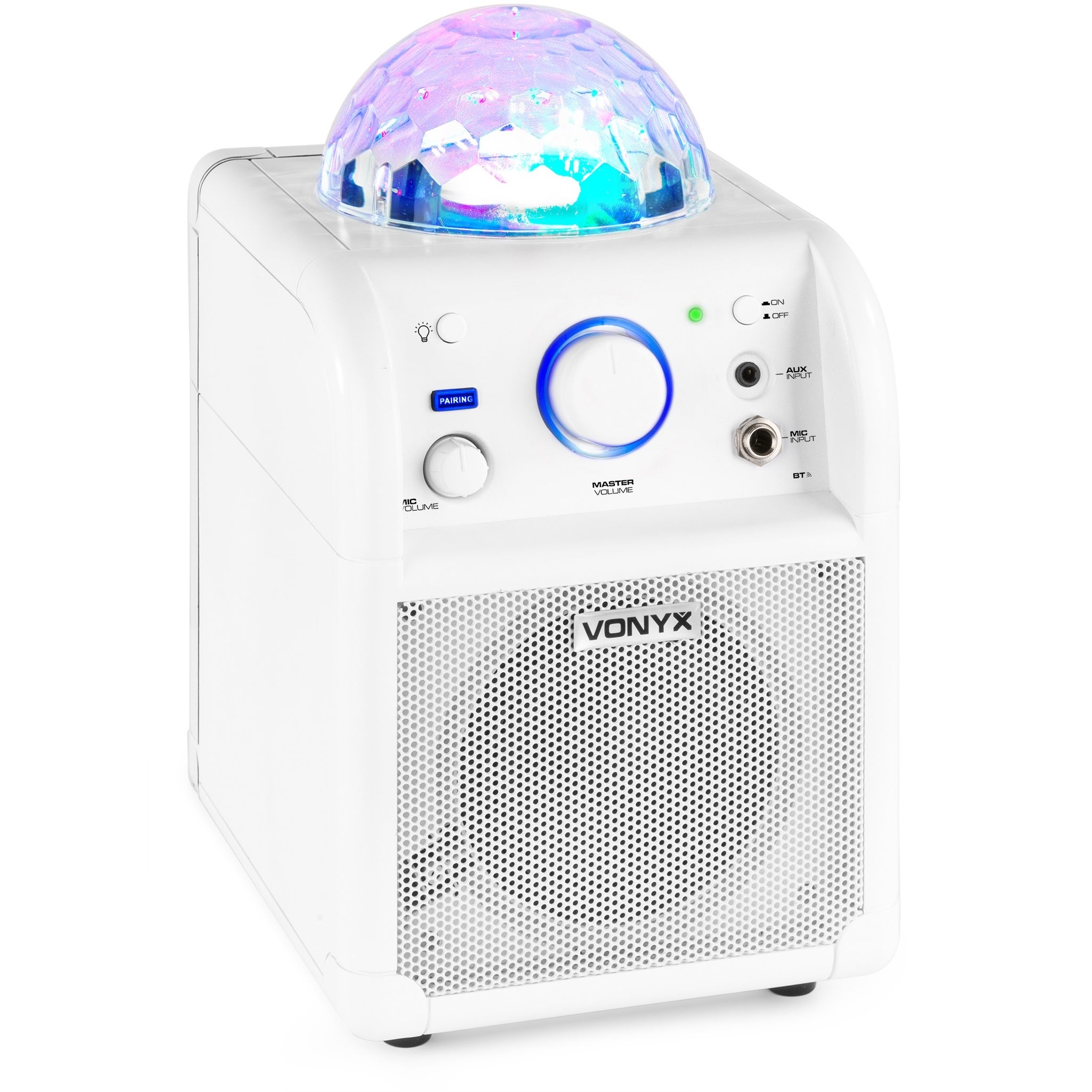 Vonyx SBS50 Bluetooth party speaker met LED wit
