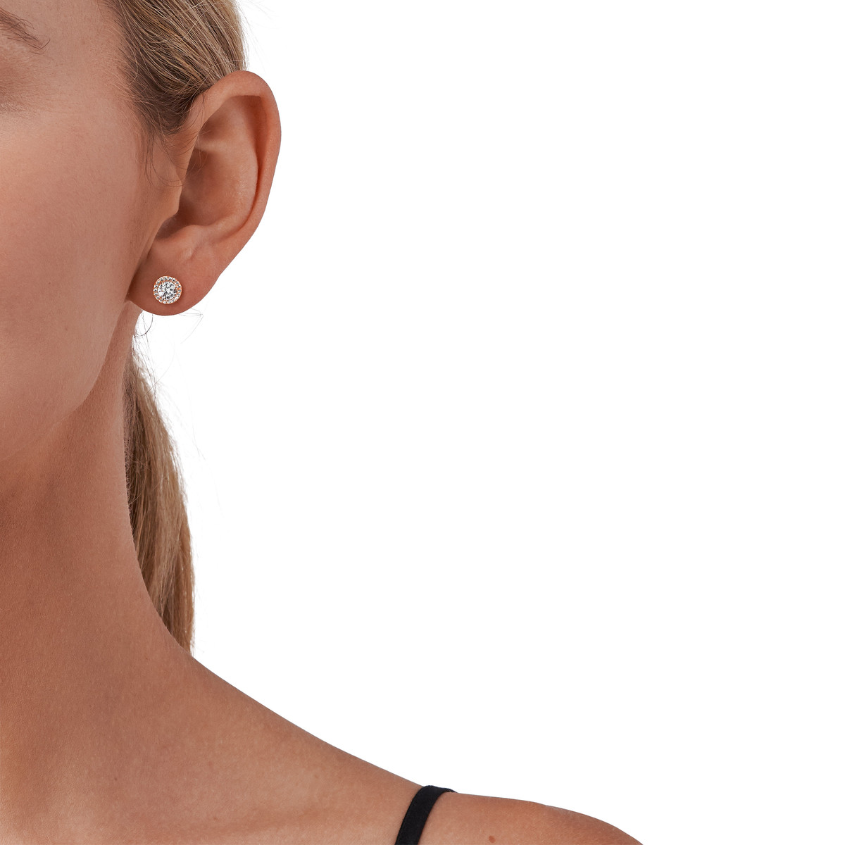 Boucles d'oreilles MICHAEL KORS argent 925 rosé zirconias