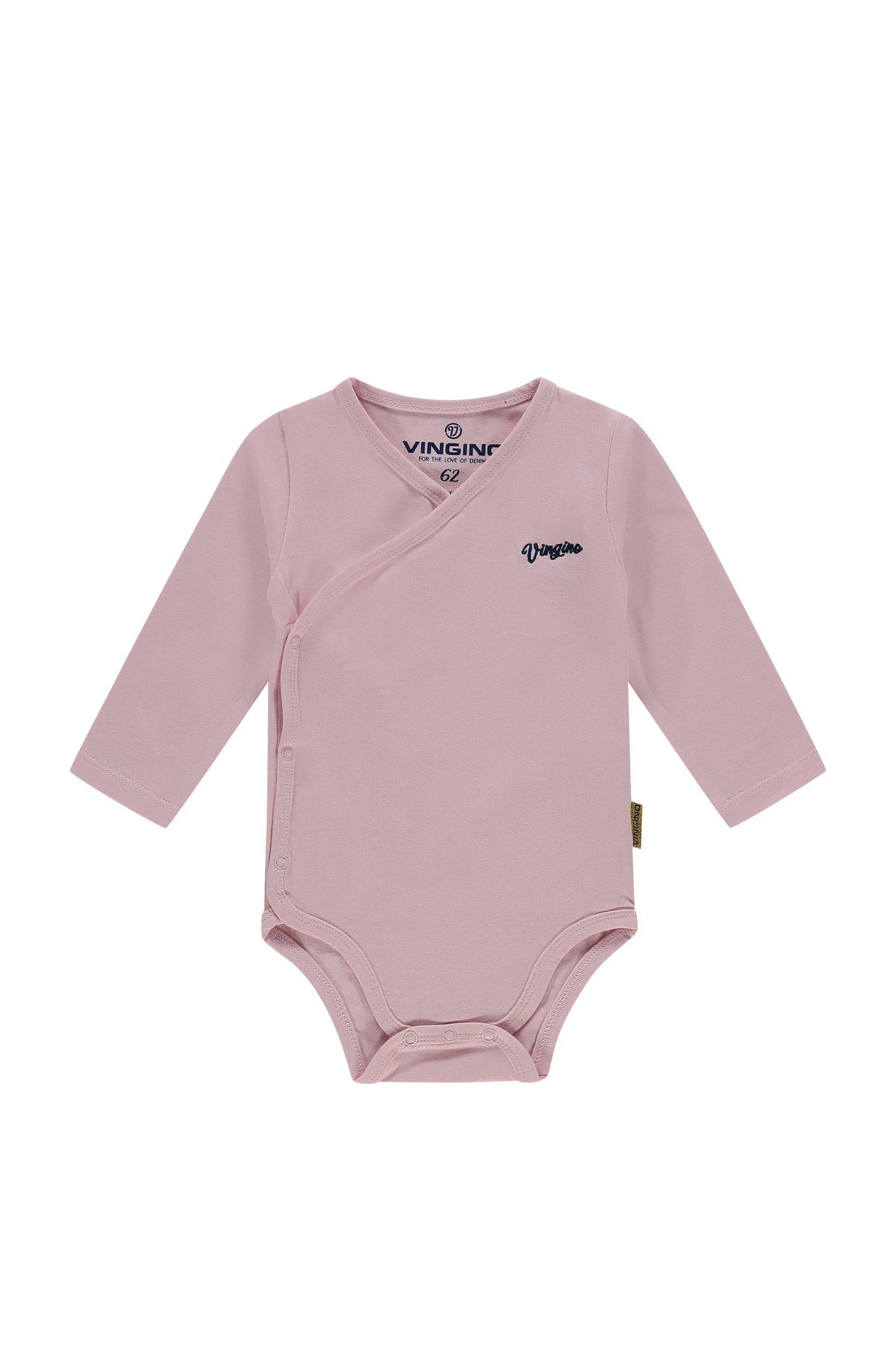 Vingino baby overslag romper Pia roze