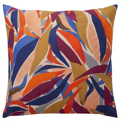 Linge de lit percale motif feuillage - BECQUET CRÉATION