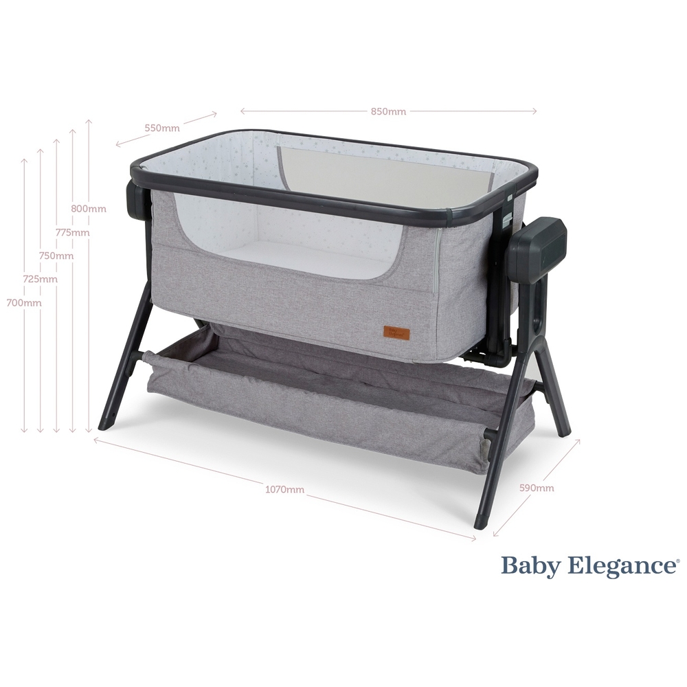 Baby Elegance Co Glide Elektrisches Beistellbett