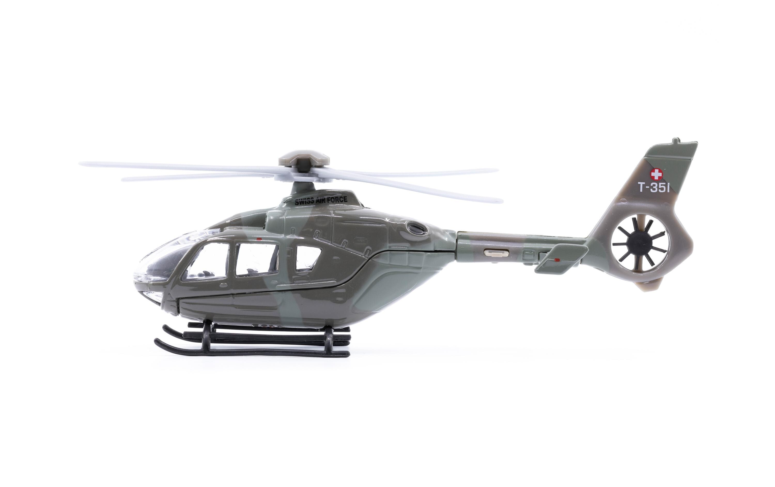 Toy EC-635 Swiss Air Force Heli 1:72Miniatur EC Helikoptermodell