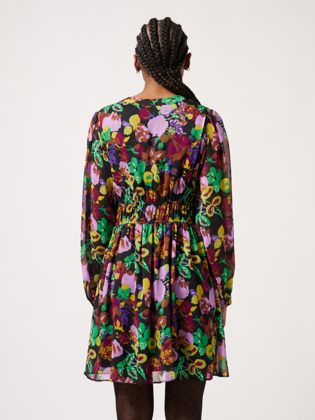 Robe courte imprimé floral
