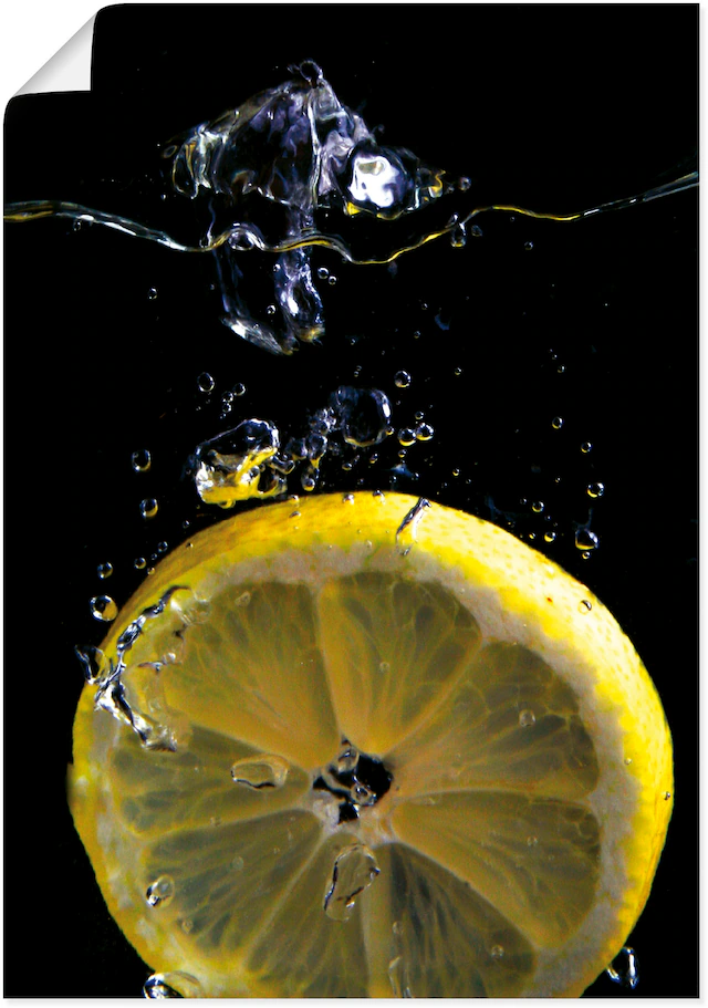 Artland Wandbild »Zitrone« Lebensmittel 1 Stk. tlg. als Alubild, Outdoorbild, Leinwandbild, Poster in verschied. Grössen