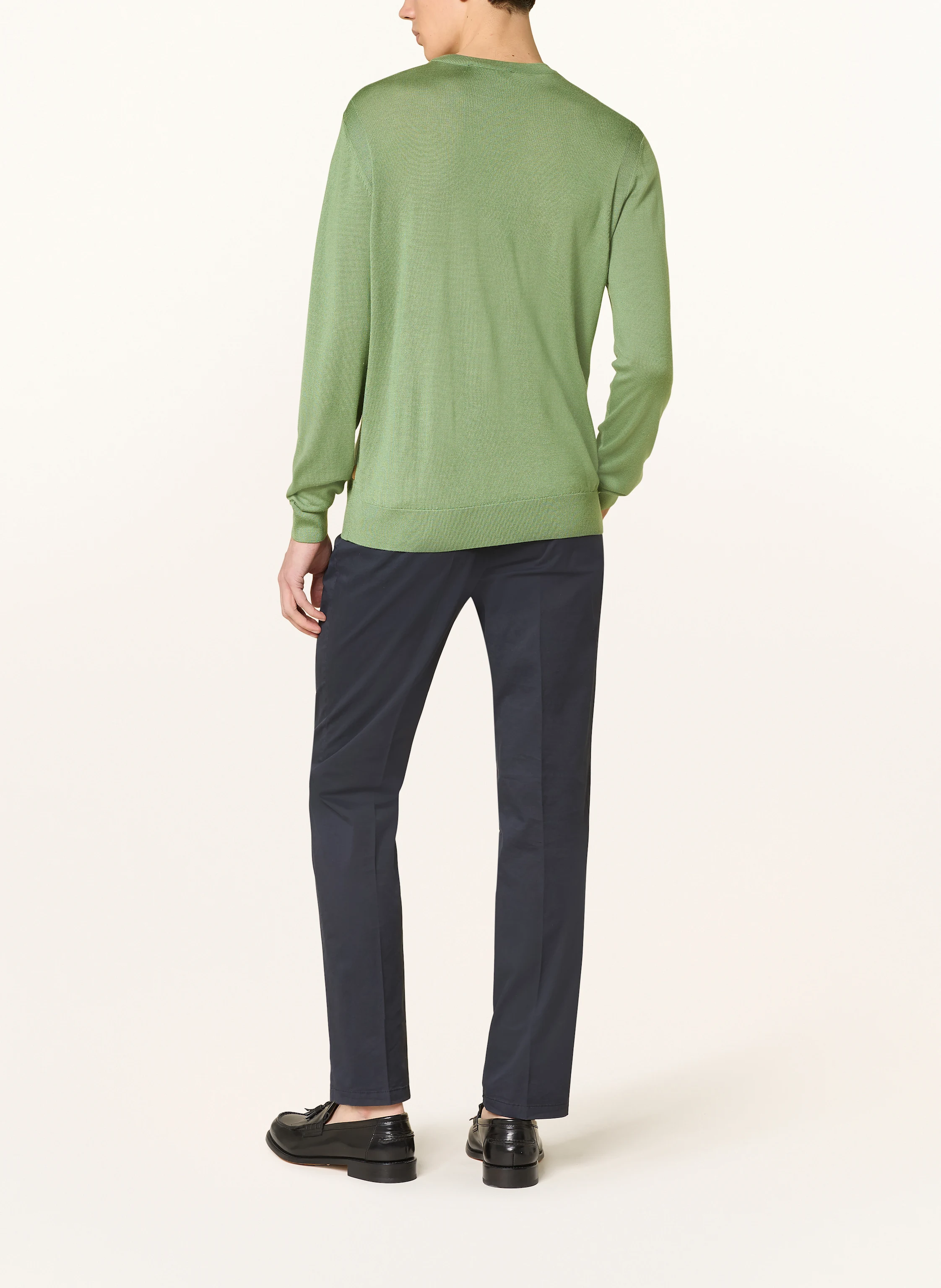 BOSS Pullover OVERO mit Seide und Cashmere