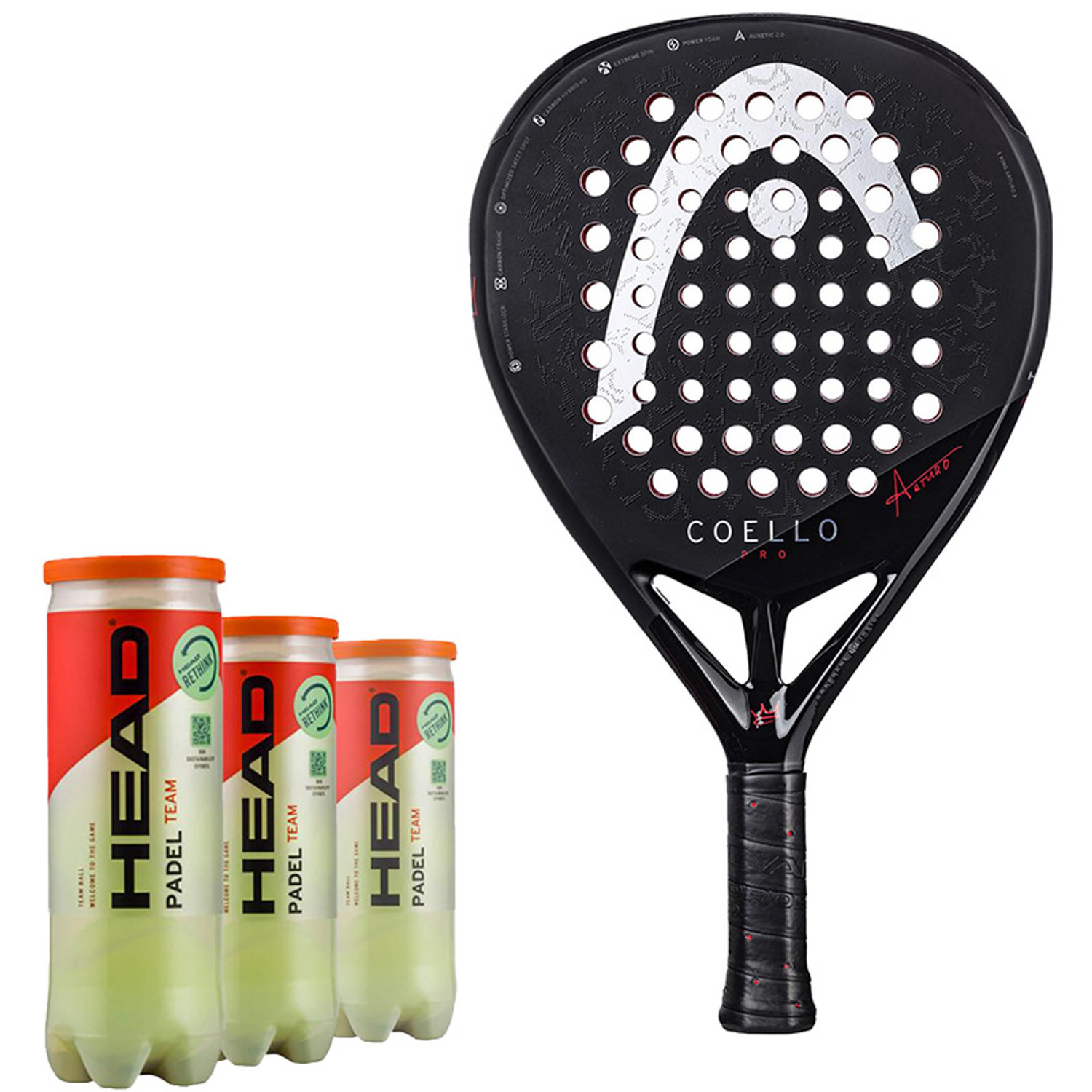 Head Racket + Balls Pack 13