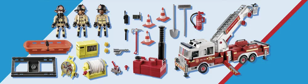 CAMION DE POMPIERS AVEC ECHELLE - 70935