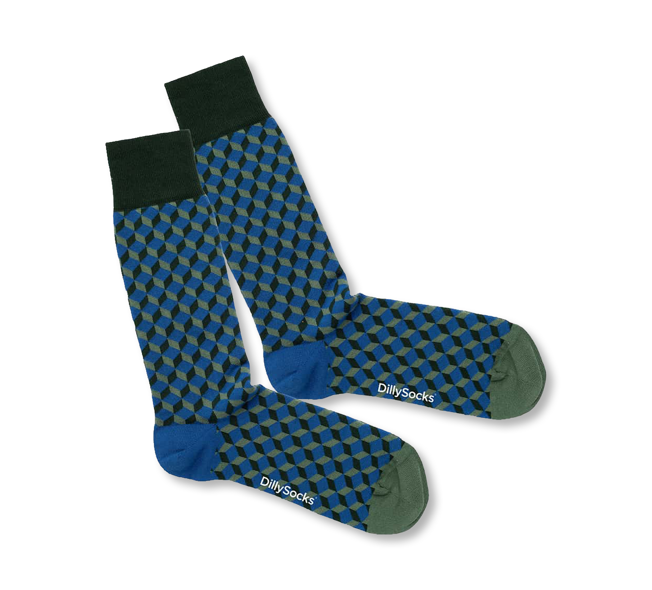 Dillysocks Deep Blue Dice