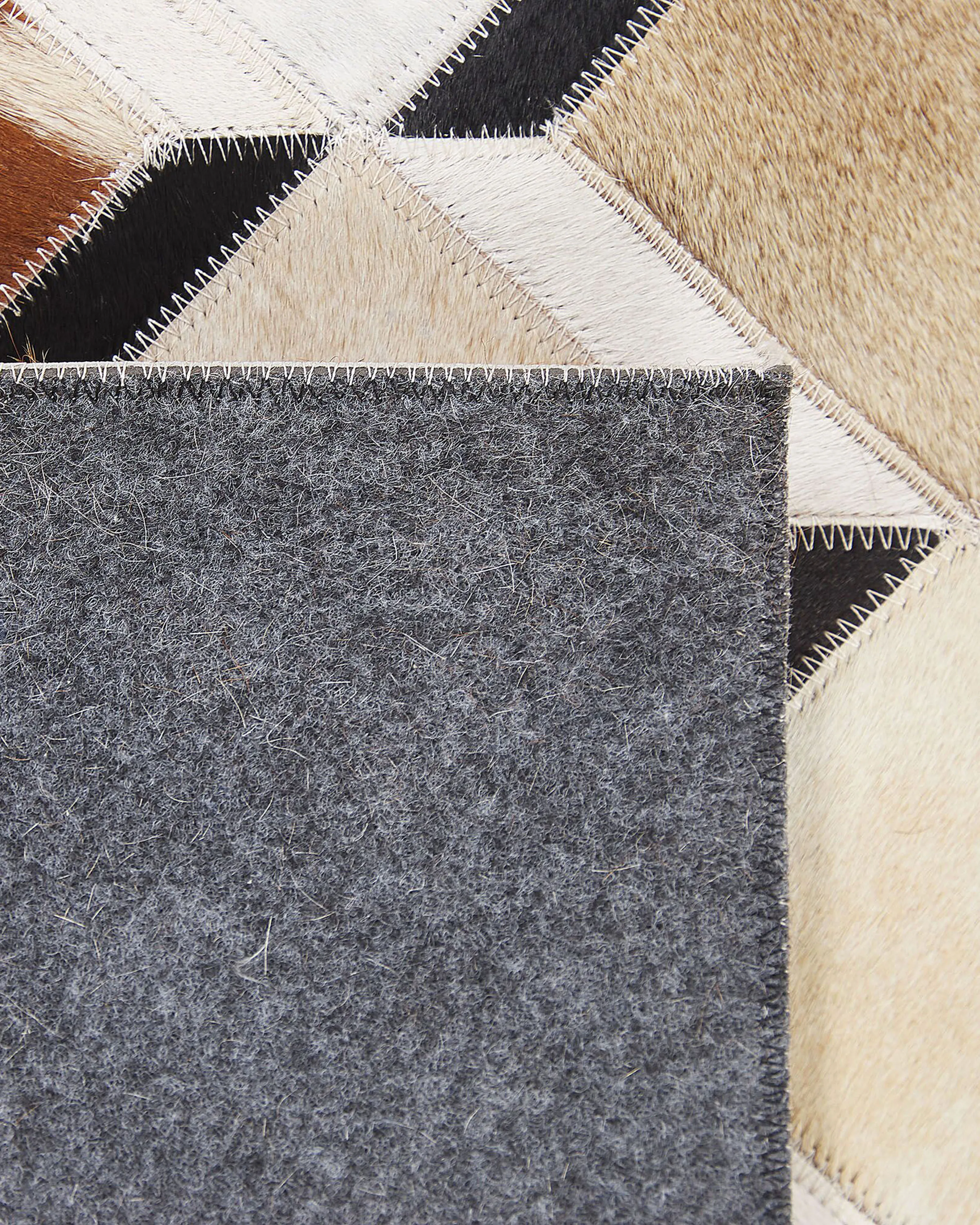Vloerkleed SERINOVA Bruin 160 x 230 cm Leer