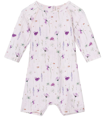 Mini A Ture Bådeheldragt - UV50+ - Goldie - Print Floating Flowe