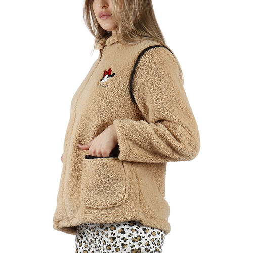 Admas - Chaqueta interior Minnie Leopardo Disney Marrón