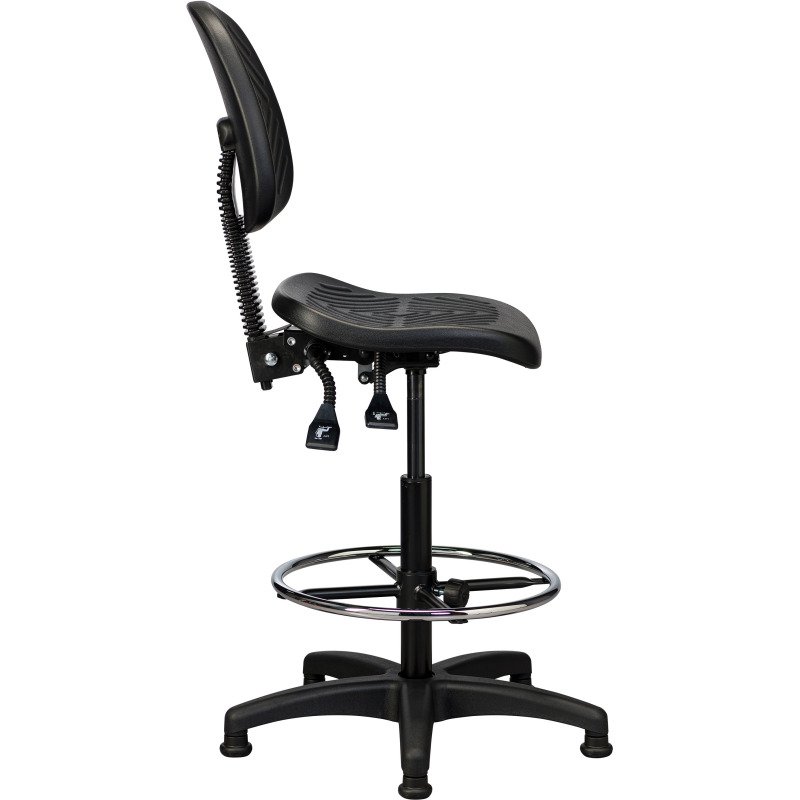 Chaise haute WORKING haut mécanisme asynchrone avec repose-pieds et patins