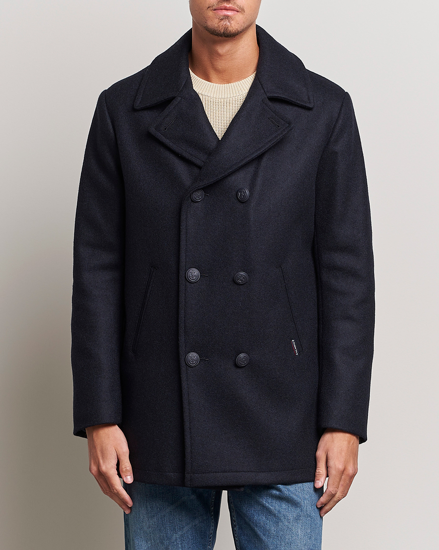 Armor-lux Kermor Wool Peacoat Navy